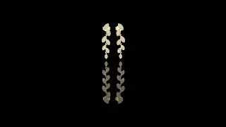 Gold-Colored Leaf Diamond Drop Earrings#Viral#Trending#FYP#ring #Viralvideo#Earring#Newvideo#ring