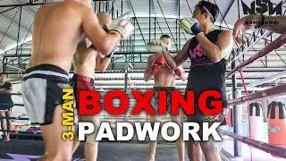 3 Man Padwork | Namsaknoi Muay Thai