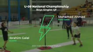 Speedball | Ibrahim Galal vs Mohamed Ahmed | Full Match | 2022 National U-09 QF