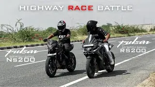 PULSAR NS200 VS RS200 DRAG RACE | TOP END 