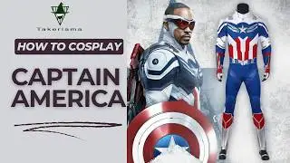 #Takerlama New Captain America Cosplay Costume The Falcon and the Winter Soldier Sam Wilson Outfit