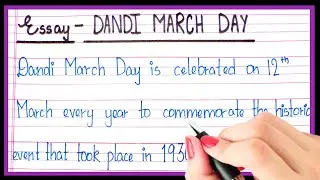 Essay on Dandi March Day in english | Dandi March Day par essay | Dandi March Day essay