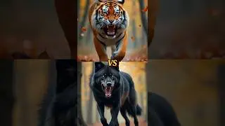 ANIMALS COMPARISON (BLACK WOLF VS LION TIGER.WOLF ELEPHANT.TIGER) #animals #trending #shorts