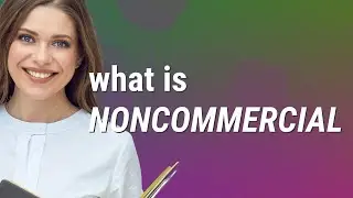 Noncommercial | meaning of Noncommercial
