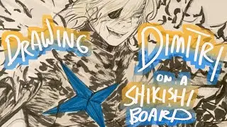 Drawing a Dimitri Fire Emblem Shikishi for Katsu (some asmr???)