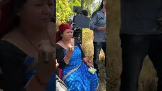 #deepashreeniraula at shooting set of #bigul #deepakdeepa #deepak #deepa #chakkapanja5
