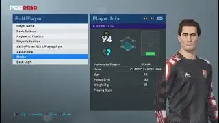PES 2019 - ANTONI RAMALLETS body edit (+ stats Classic Barcelona (PS4)