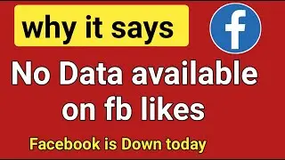 Why does it say no data available on Facebook likes.no data available bug on fb likes solve