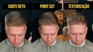 CORTE RETO, POINT CUT e TEXTURA — Veja o efeito REAL de cada um no mesmo cabelo!