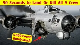5000-фунтовая бомба застряла в отсеке. У пилота B-17 было 90 секунд, чтобы приземлиться или упаст...