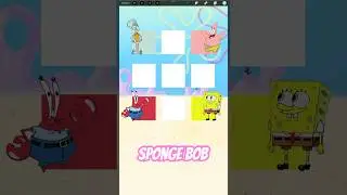 Digital color mixing: sponge bob characters color mixing #colormixing#procreate #digitalart #colors