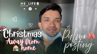 Christmas🎅🏻Away From Home |🩺A Day in My Life – Pulmonology Posting | MBBS Intern Vlog 🫁🎄