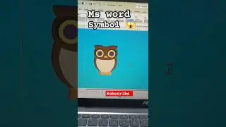 Ms word symbol 😱#msword #youtubeshorts #shorts #pcgaming #shortsfeed #lovestatus #mswordtricks #1m
