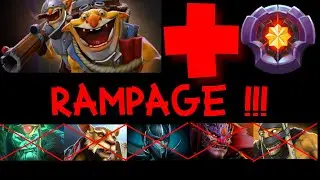 OMG!!! Techies RAMPAGE saves the day  VS  Wraith King + Aghs [Dota 2 7.26a]