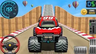Mega Ramp Monster Truck Stunt Racing – Extreme Car Stunts Master: Android GamePlay Level 109-113