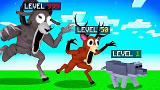COMA 99 noites na FLORESTA para evoluir no MINECRAFT