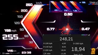 BMW M235 xDrive Gran Coupe acceleration 0-60 mph 0-100-200 km/h top max speed GPS drag 2025