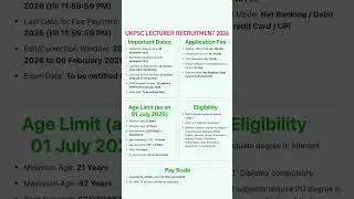 Ukpsc lecturer vacancy 2025/ukpsc lecturer vacancy 2026/Ukpsc lecturer update/Ukpsc lecturer #ukpsc