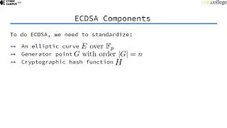 Introduction to ECDSA