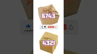 Choose 6743 vs 4321 and see your surprise gift lock gift try please #boxing #suprisebox #giftunbox
