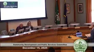 Community Development and Public Services Committee December 15, 2025, 10:00 AM