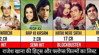 Bhartiya abhineta Rajesh Khanna ||all movies box office Collection list || #bollywood #movies #film