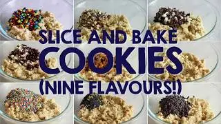 Slice and Bake Cookies - 9 flavour ideas!