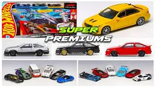 Showcase - HW Formula F1 Racing Circuit Trackset, Mini GT Models, C63 AMG (W204), Trueno Sprinter.