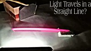Science Experiment | Light Travels in a Straight Line | Reflection from a plane mirror.