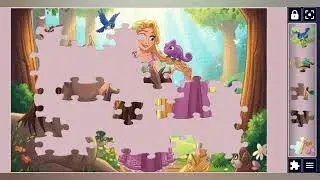 Rapunzel's Enchanted Forest Adventure👸🏻👑🏰🐎//jigsaw Challenge Hub🧩//Fun with puzzles🧩//