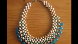 COLLAR DE  BOLAS ESTILO BABERO (CONJUNTO)