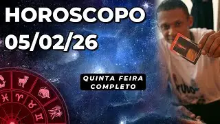 👑HOROSCOPO DE HOJE 05/02/26 🎴Quinta feira Todos os signos