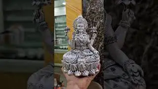 beautiful silver laxmi murti |laxmi idol in pure silver