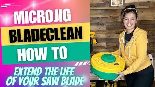 How to Clean a DIRTY Saw Blade with the MICROJIG BLADECLEAN System Shop Microjig link in description