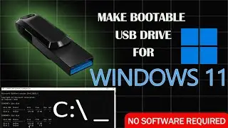 How to make a bootable usb drive for Windows 11 using command prompt cmd | No software required