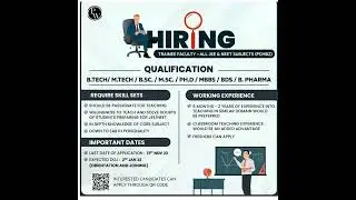 PW Hiring Faculties for JEE/NEET #coaching #jee #neet #jobs