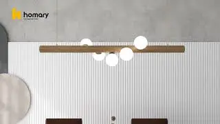 HOMARY l Modern Linear Kitchen Island Pendant Light