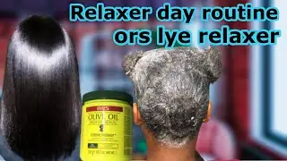 Flat ironing my relaxed hair 2021| updated relaxed hair routine | relaxer day 2021