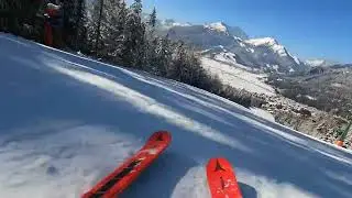Ehrwalder Wettersteinbahnen – Bärengrubenabfahrt und Wettersteinabfahrt aus Sicht des Skischuhs