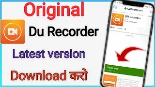 Original Du Screen Recorder Kaise download Kare | Du Recorder kaise Download Kare |