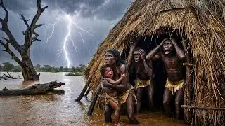 Life Million Years Ago | The First Shelter Built by Homo Habilis in the Prehistoric Wilderness