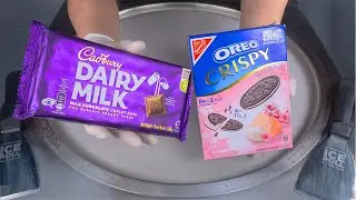 How To Roll DAIRY MILK , SAKURA OREO To Ice Cream Rolls