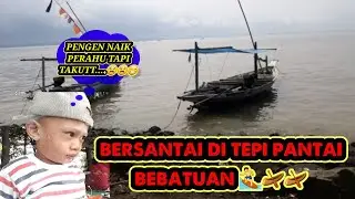 BERSANTAI DI TEPI PANTAI BEBATUAN || Kenjeran Surabaya