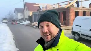 Krov od 400m2 postavljanje rogova i zidanje | Iz grada na selo | Farma