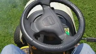 Cub Cadet blowing smoke
