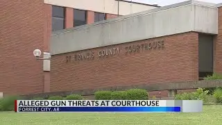 Alleged gun threat at St. Francis County Courthouse