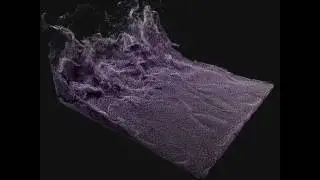 Particle Simulation 1 RealFlow - Cinema 4D - Krakatoa