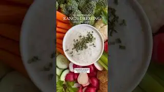 Homemade Ranch Dressing (Dairy Free!) #shorts #recipes #healthyfood
