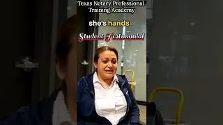 A Student's Perspective on Texas Notary Training - #Shorts