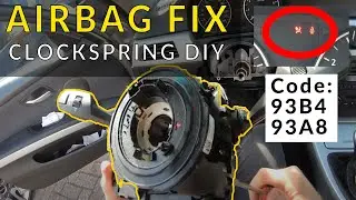 C&oacute;mo reemplazar el resorte de reloj en un BMW E90 E92 E91 E93 [2023] - &iexcl;Soluci&oacute;n del error 93B4 d...